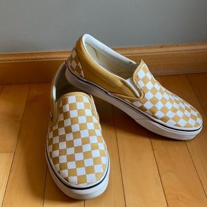 Yellow Checkered Vans